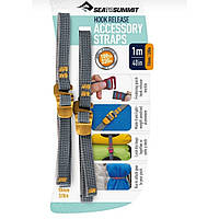 Стяжной ремень Accessory Strap With Hook Buckle Grey, 10 мм от Sea to Summit (Длина 1 м./1,5 м./2 м.)