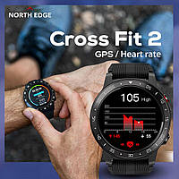 North Edge, Водостійкий смарт годинник North Edge CROSS FIT 2 з компасом та GPS, Гаратнія 12 місяців