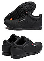 Чоловічі шкіряні літні кросівки перфорація Col SB black, чоловічі шкіряні кеди повсякденні, туфлі чорні