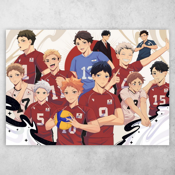 Аніме плакат постер "Волейбол!! / Haikyuu!!" №26, фото 1