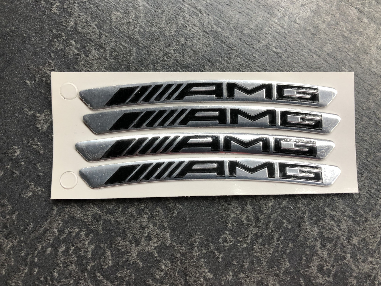 Наклейки на диски AMG Mercedes Benz Мерседес silver