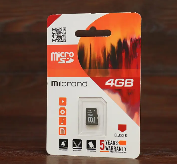 Картка пам'яті MicroSD 4GB Mibrand/C6, фото 1