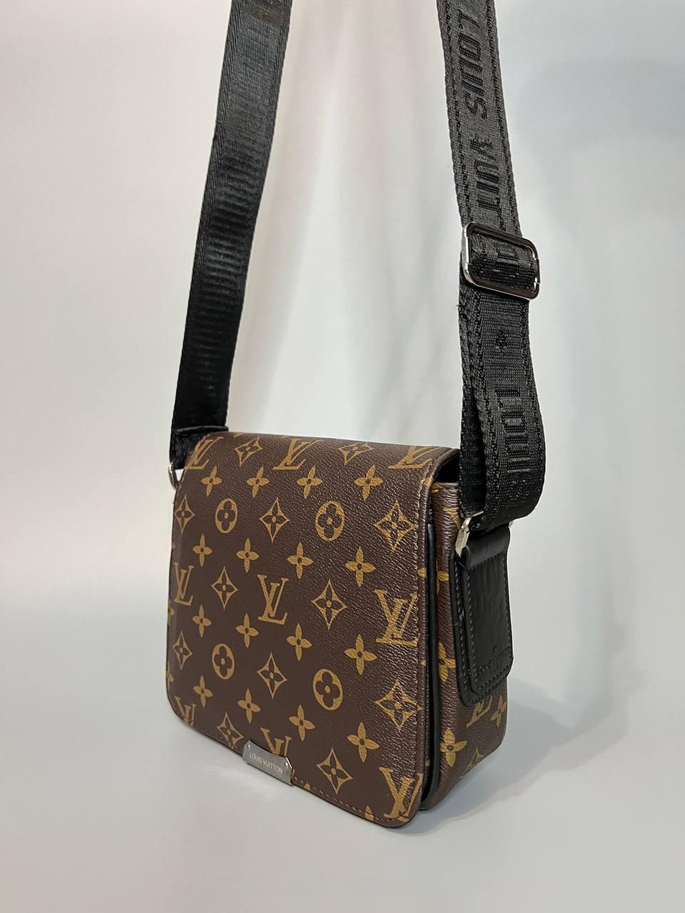 Сумка чоловіча Louis Vuitton коричнева monogram у подарунковому пакованні