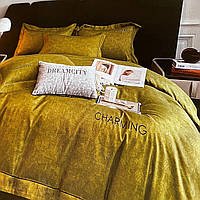 Двуспальный комплект постельного белья с фланели, хорошего качества. Размер пододеяльника 180 на 220