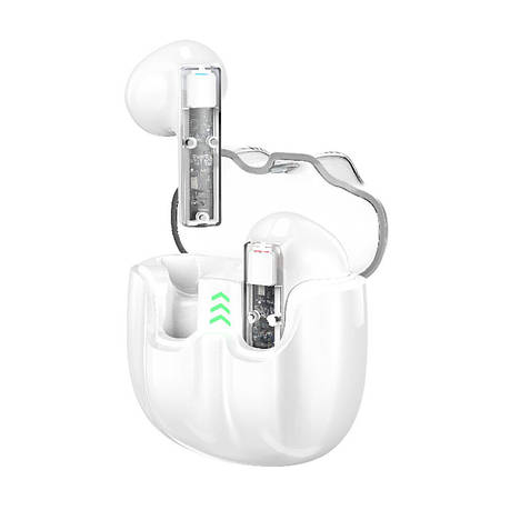 Навушники вкладиші безпровідні з мікрофоном CHAROME A20 Bluetooth в кейсі Білий (6974324910793), фото 1