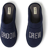 X-Large Groom Crew Navy Дорогие пены унисекс-взрослые женские и мужские туфли для невесты/подружки неве