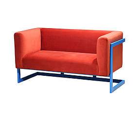 Диван у стилі лофт Harold sofa прямий на металевих ніжках довжина 1350 мм (Megastyle ТМ))