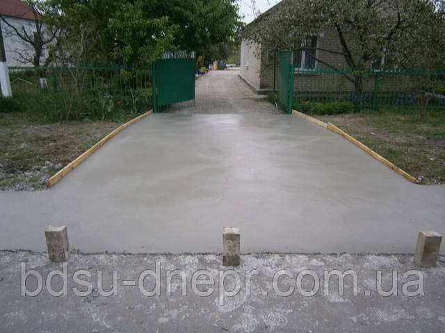 Бетонні майданчики за нормальними цінами в Дніпрі