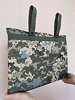 Сиденье поджопник тактический 32x42x2 для военных, каремат армейский походной, сидушка полевая ВСУ пиксель