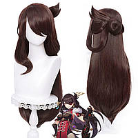 BEIDOU Aicos Purple Braid Wig для Raiden Shogun Cosplay Baal Cosplay Wig for Genshin + парик Cap