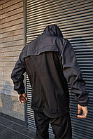 Мужской черно серый анорак спортивный молодежный стильный анорак найк анорак черный Nike куртка весна лето XL