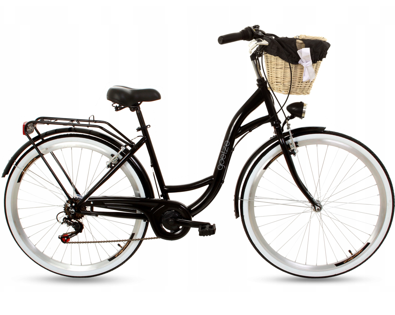 Велосипед Goetze Mood 28" чорний 7 передач + фара і кошика в Подарунок, фото 1