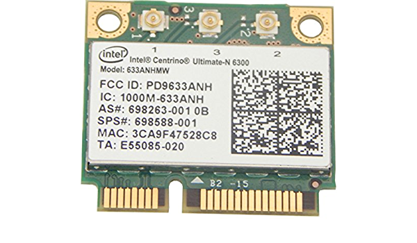 Wi-fi модуль HalfSize Mini PCIE Inte Ultimate-N 6300 633anhmw (698588-001) 802.11 450Mbps 2,4 GHz 5 Ghz!, фото 1