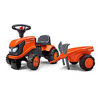 Детский трактор-каталка FALK 260C Kubota с прицепом, Lala.in.ua