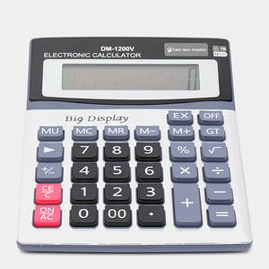 Калькулятор настільний бухгалтерський 19x14.5 см 12-розрядний DM-1200V