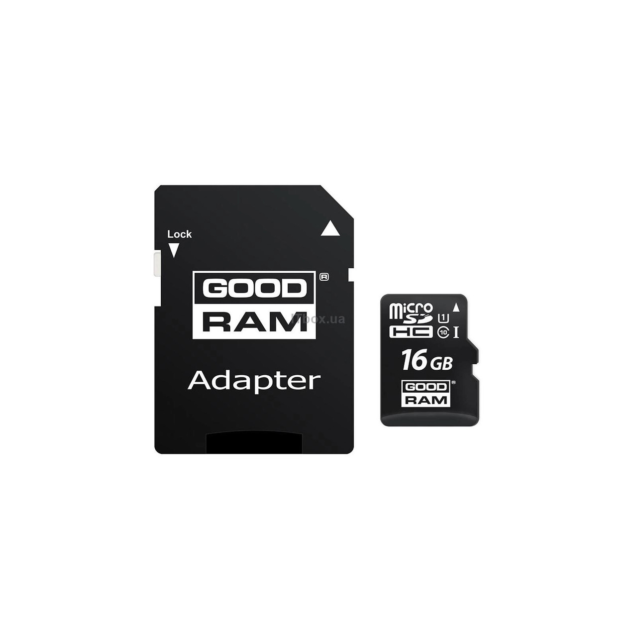 Картка пам'яті 16Gb GOODRAM microSDHC UHS-I+SD