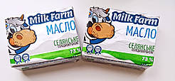 Масло вершкове 73% ТМ Milk Farm 200г