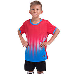 Форма футбольна дитяча Zelart Lingo 3202B розмір XS зріст 145-155 см Red-Blue-Black