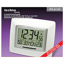 Годинник настінний Technoline WS8100 White/Silver (WS8100), фото 5