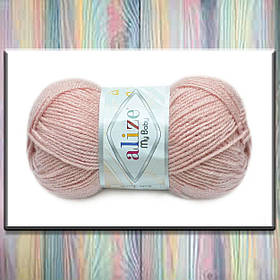 Пряжа акрилова дитяча Май бебі (My baby) 161 пудра Alize (Алізе) НА-00009140
