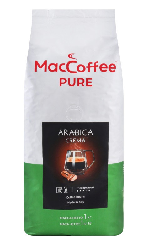 Кава MacCoffee Pure Arabica Crema натуральна смажена мелена 250 г ...