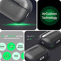 Протиударний чохол з ремінцем і карабіном Spigen CYRILL для навушників AirPods Pro 2, фото 7