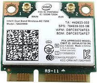 Wi-fi+BT модуль HalfSize Mini pcie для HP! Intel 7260hmw (784641-005) 802.11 b,g,n, 300Mbps 2,4 GHz