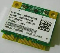 Wi-fi+BT модуль HalfSize Mini pcie Для Sony! Qualcomm Atheros AR5B195 (T77H196.08 LF) 802.11 b,g,n , 150Mbps
