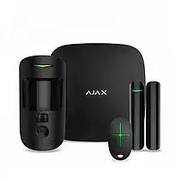 Комплект сигналізації Ajax StarterKit Cam Black GSM