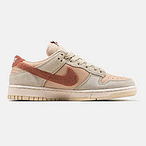 Жіночі Кросівки Nike SB Dunk Low Terry Swoosh Beige / Найк СБ Данк Террі Свуш Низькі Бежеві, фото 3
