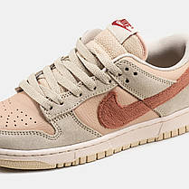 Жіночі Кросівки Nike SB Dunk Low Terry Swoosh Beige / Найк СБ Данк Террі Свуш Низькі Бежеві, фото 5