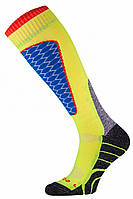 Шкарпетки гірськолижні Comodo SKI SOCKS PERFORMANCE YELLOW-BLUE - SKI1-04