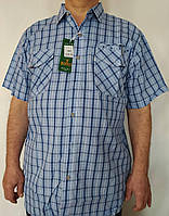 Рубашка мужская размера от 1XL классическая с коротким рукавом