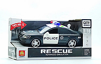 Машинка Yi Wu Jiayu «Поліція» чорна, музична (24 см) wy560b, фото 2