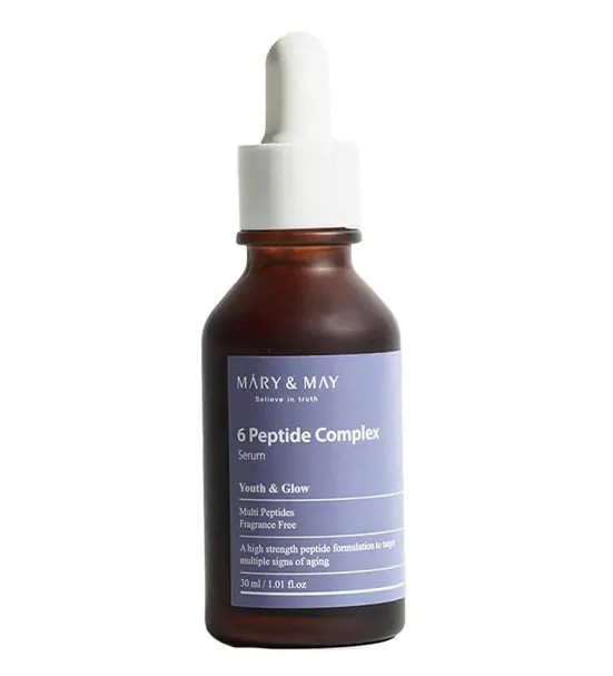 Пептидна сироватка для обличчя Mary&May 6 Peptide Complex Serum 30 мл, фото 1