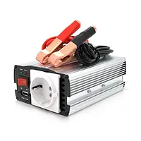 Инвертор напряжения Mervesan MRV-15012 (150W), 12/220V, approximated, 1Shuko, клем + крокодили, Box (MRV