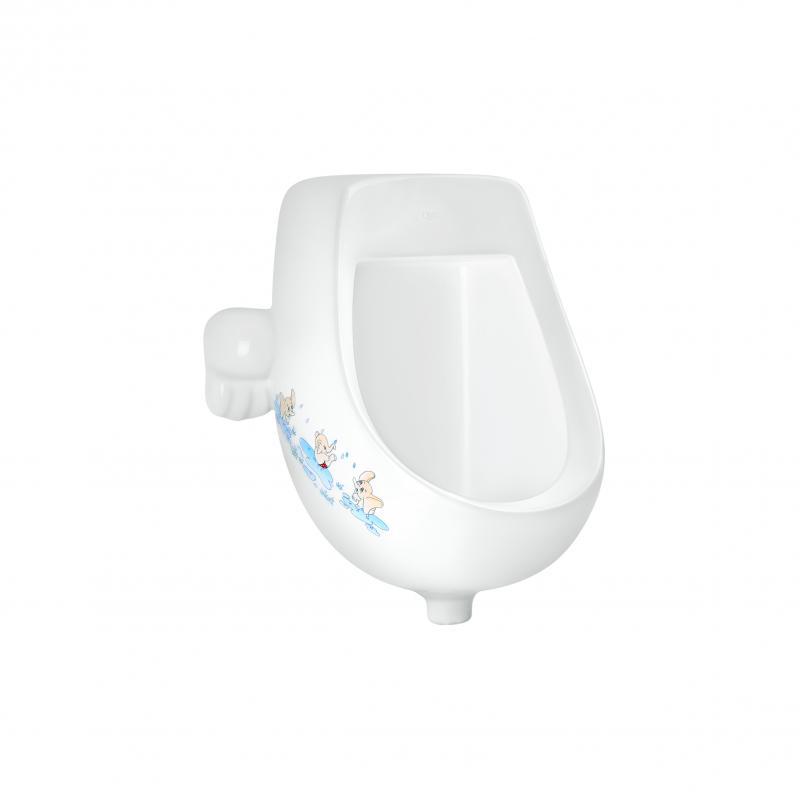 Пісуар підвісний дитячий Qtap Baby 420х300х465 White з малюнком QT2388U460EWD