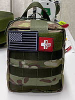 Тактическая сумка Аптечка с фунцией быстрого сброса - подсумок аптечка на Molle и липучке