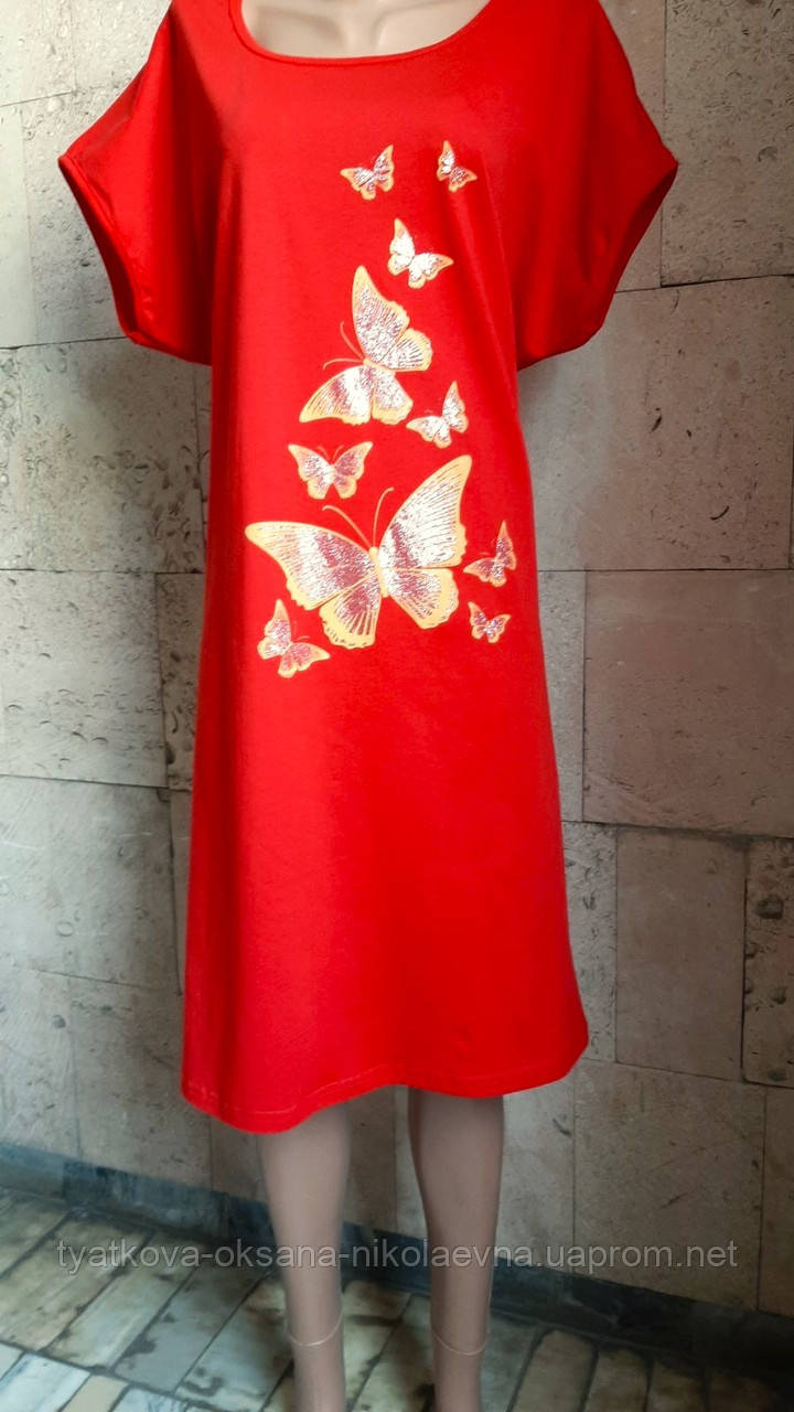 Жіноче літнє плаття - туніка з 48 по 62 розмір