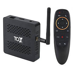 TOX3 4/32, Amlogic S905X4, Android 11, Нова ревізія + аеропульт з гіроскопом і мікрофоном