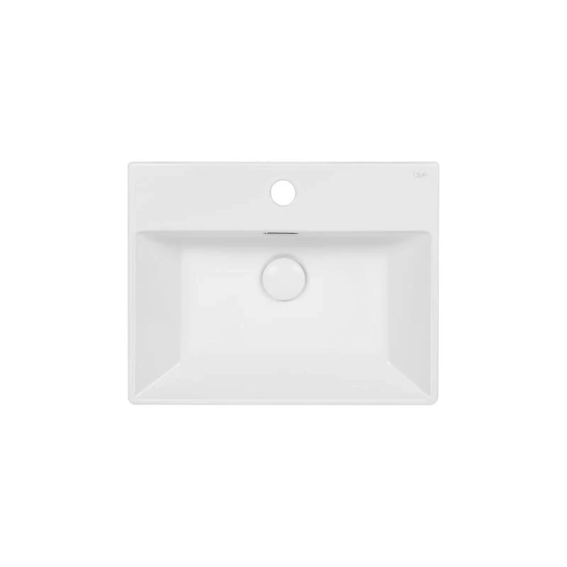 Раковина Qtap Nando K 410х355х125 White з донним клапаном QT12117041KW