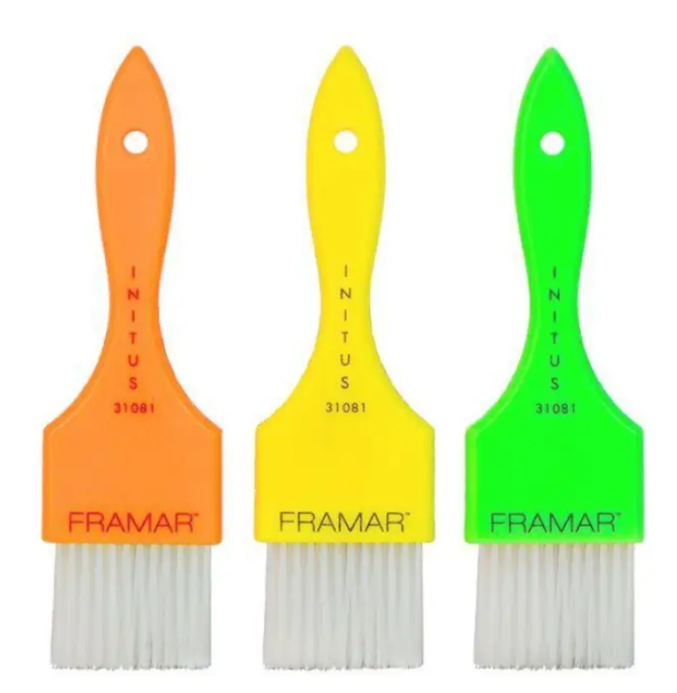 Лімітована колекція кистей "Мрія колориста",Power Painter Brush Set Neon Framar 3 шт. (99019)
