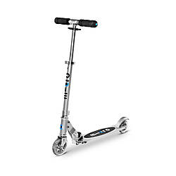 Самокат MICRO серії "Sprite" – МАТОВИЙ СЕРЕБРИСТИЙ (до 100 kg, 2-колісний)