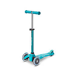 Самокат MICRO серії "Mini Deluxe" — АКВА (до 50 кг (kg), 3-колісний)