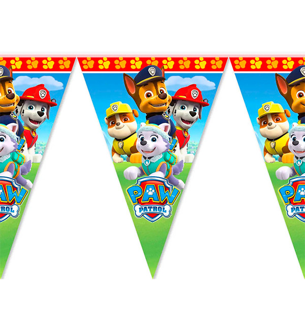 Гірлянда на день народження "Paw patrol", довжина - 2 м
