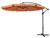 Зонт садовый от солнца и дождя пляжный Malatec 3 м с уклоном и подставкой