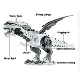 Механічний динозавр робот, світло звук дим з рота, фото 4