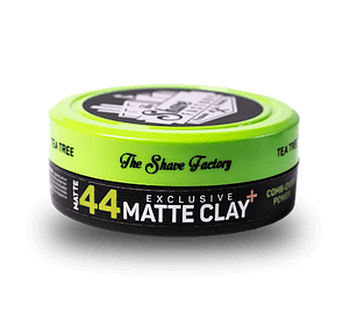 Матова глина для стайлінгу The Shave Factory Exclusive Matte Clay Tea Tree №44, 150 мл