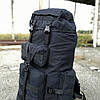 Військовий штурмовий рюкзак на 70 л (70х35х16 см) XS1725-2, Чорний / Туристичний рюкзак, фото 10