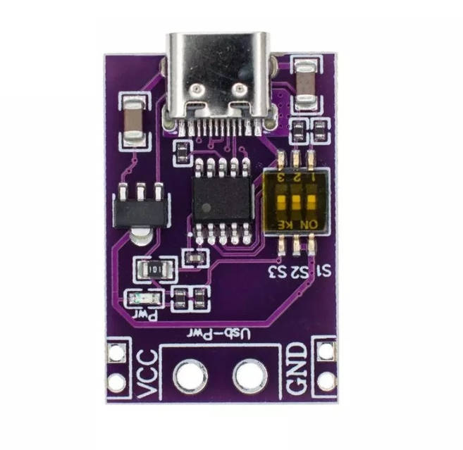 Модуль триггер Power Delivery 2.0/3.0 QC/AFC USB Type-C 5V 9V 12V